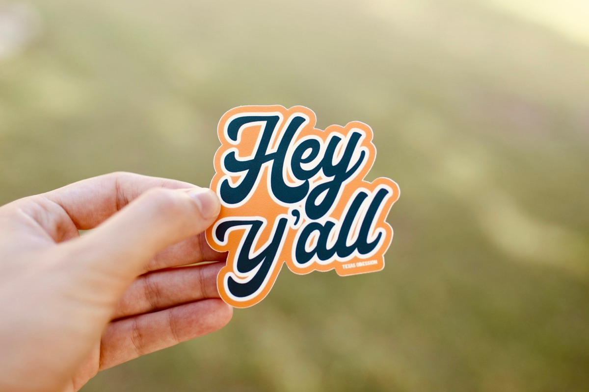 Hey Y’all Sticker product photo