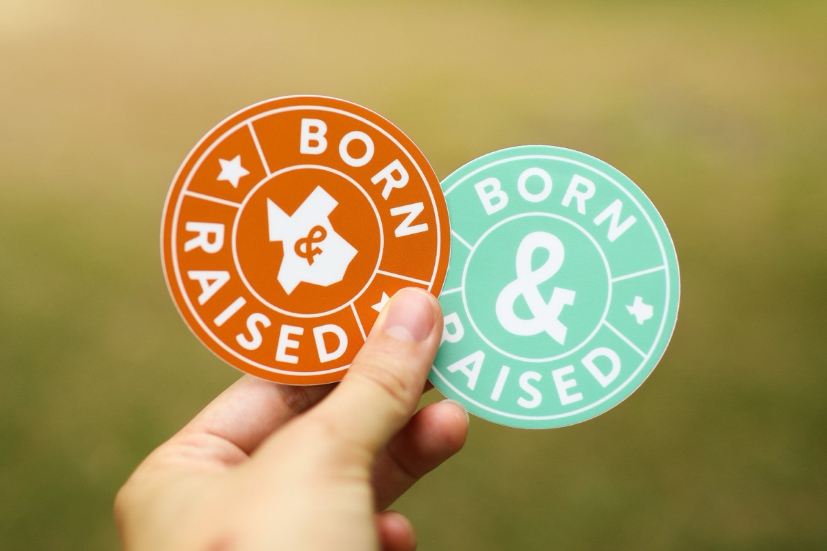 Born and Raised Sticker product photo