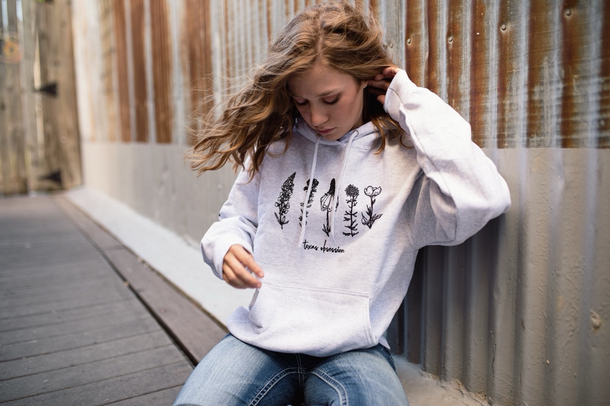 Texas Wildflowers Hoodie product photo