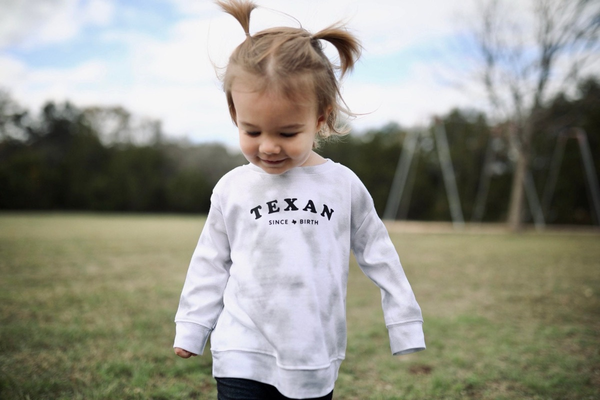 Texan Since Birth Toddler Long Sleeve Tee product photo