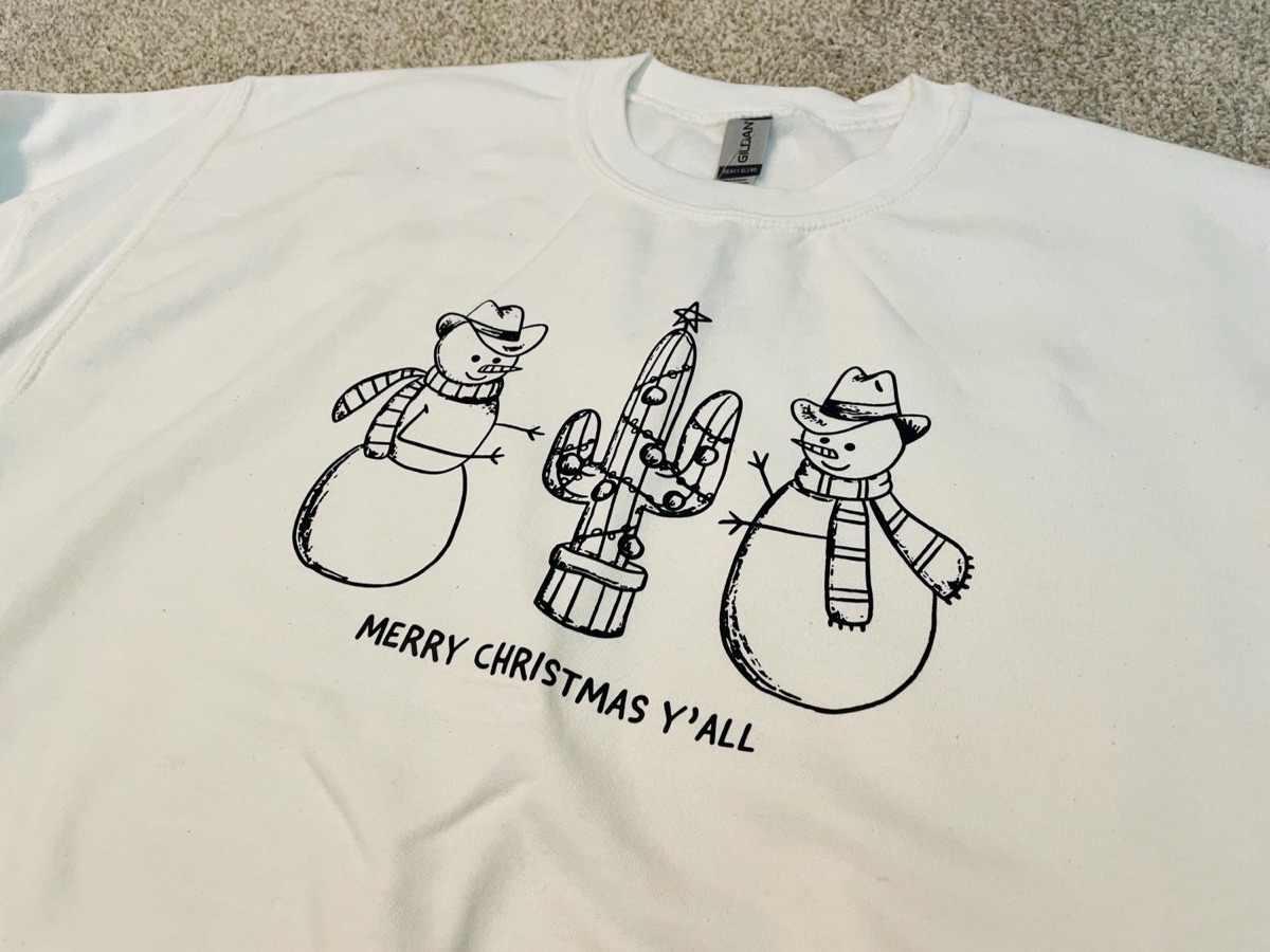 Cowboy Snowmen Sweatshirt product photo