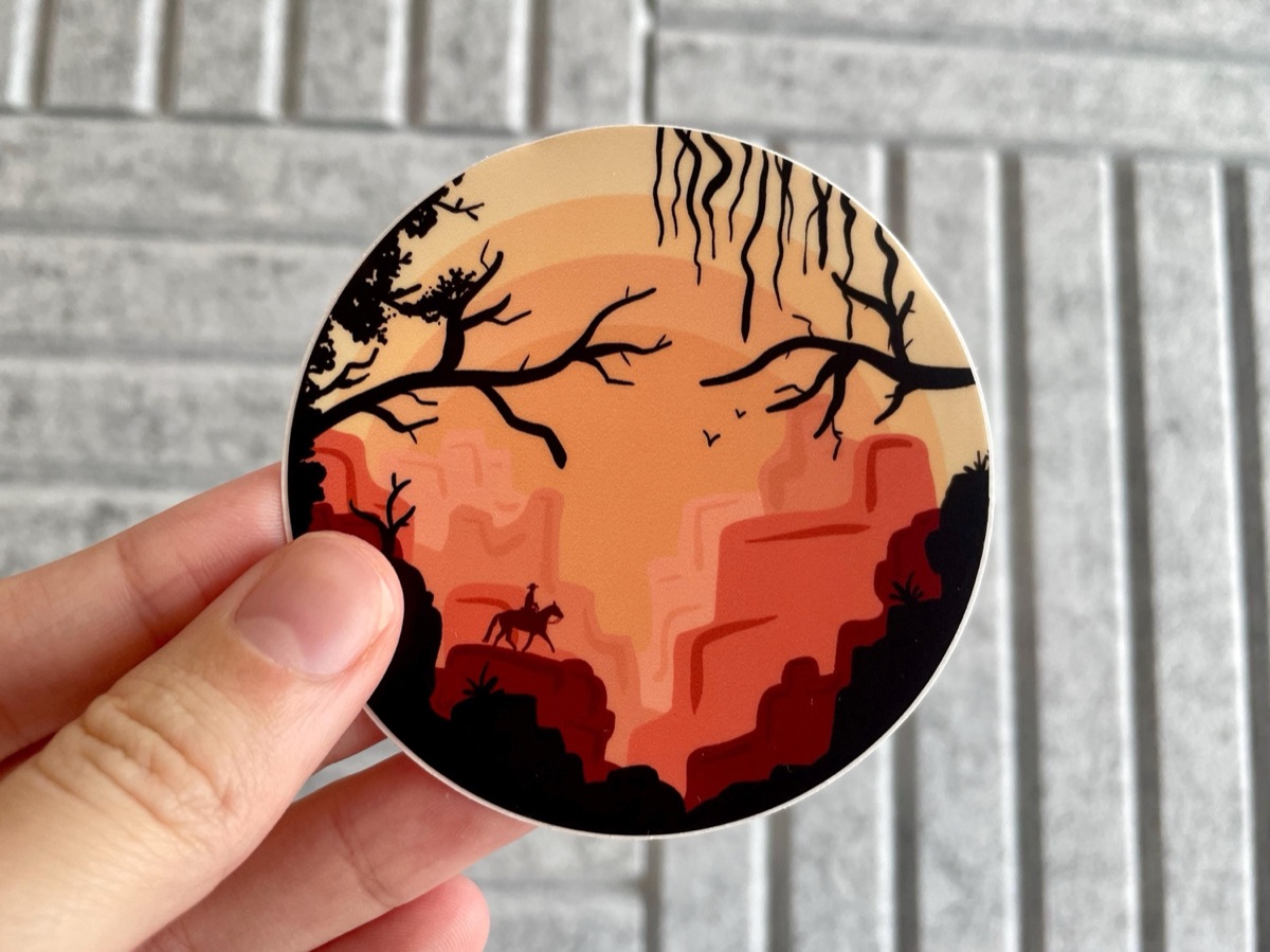 Texas Cowboy Sticker product photo