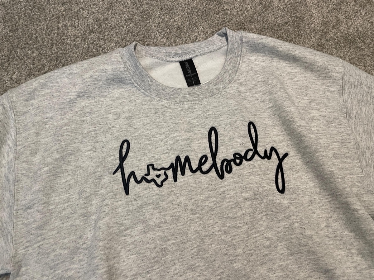 Homebody Embroidered Sweatshirt product photo