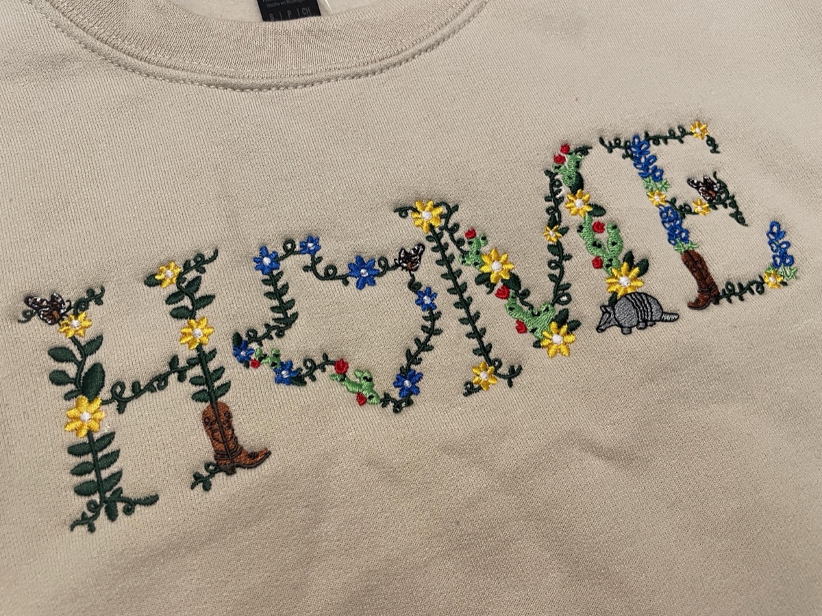 Home Embroidered Sweatshirt product photo