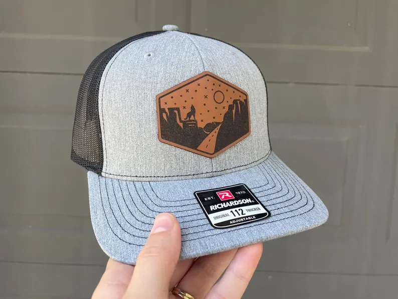 Coyote Leather Patch Hat product photo