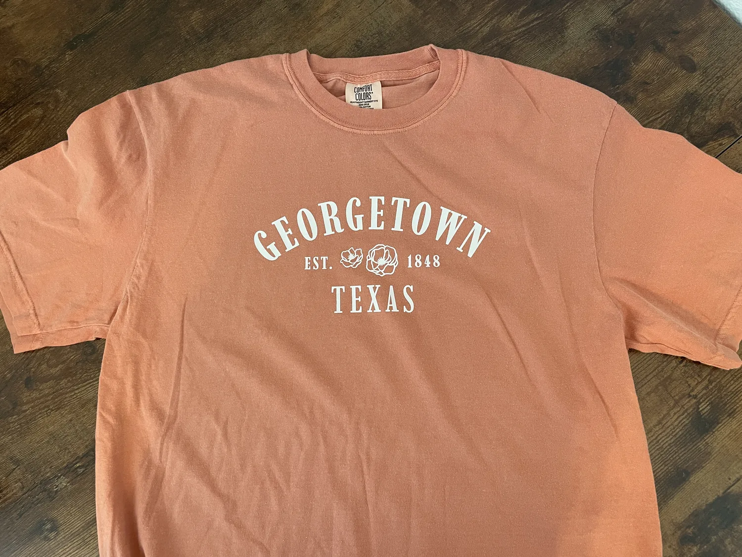 Georgetown Comfort Colors Tee in orange