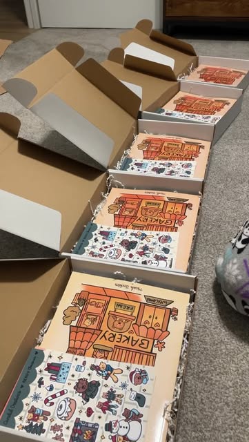 Texas Obsession stickers and packaging ready for an order